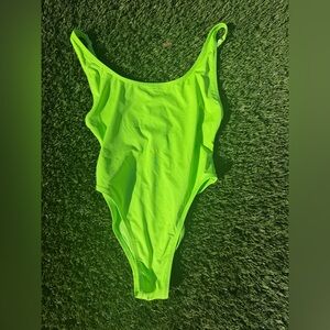 SKIMS Neon Green One-Piece Swimsuit Size M